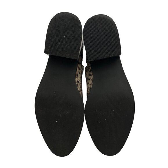 Steve Madden Ankle Boots CONSPIRE Snakeskin Print Double Notched Sides Size 9 - Picture 8 of 9